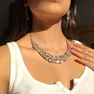 Diamond Necklace and Earring Set